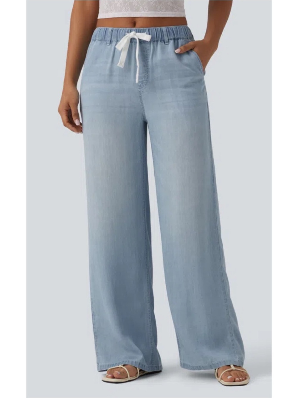 NWT Halara Drawstring Casual Jeans